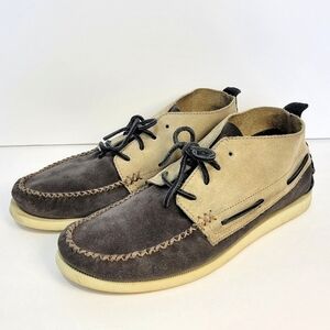Sperry Mens Top-siders Suede Leather, Mid Top Boat Moc-toe Chukka Boat Shoes